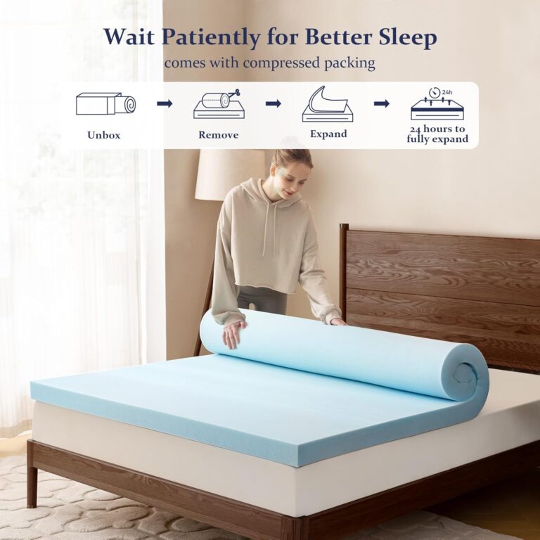 AMICLIBER Gel Memory Foam Mattress Topper