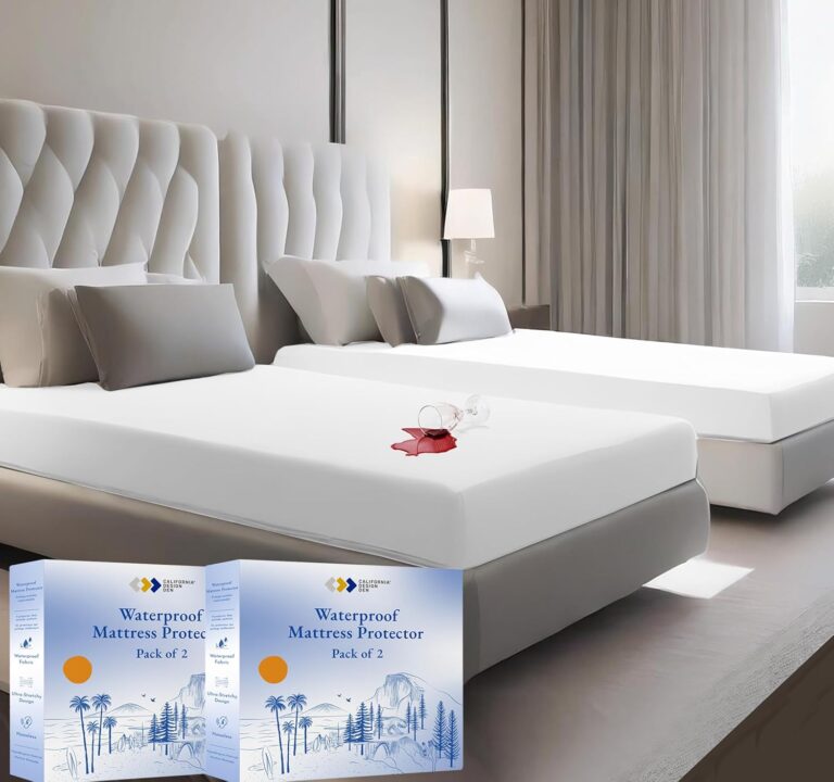 California Design Den 2-Pack Waterproof Mattress Protector: